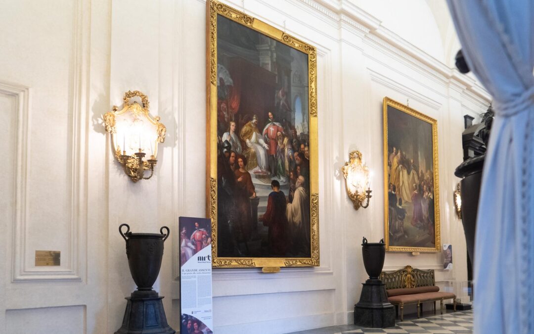 Il ritorno de “Il Grande Assente”: dopo la maratona di donazioni, la Galleria della Sindone riaccoglie il dipinto restaurato del Conte Verde