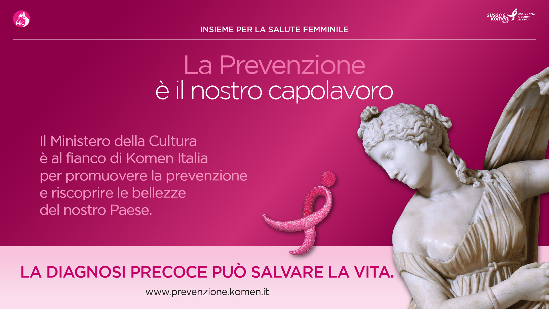 I Musei Reali e Komen Italia per la prevenzione del tumore al seno