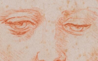 TRE VEDUTE DI TESTA VIRILE CON BARBA – A TU PER TU CON LEONARDO