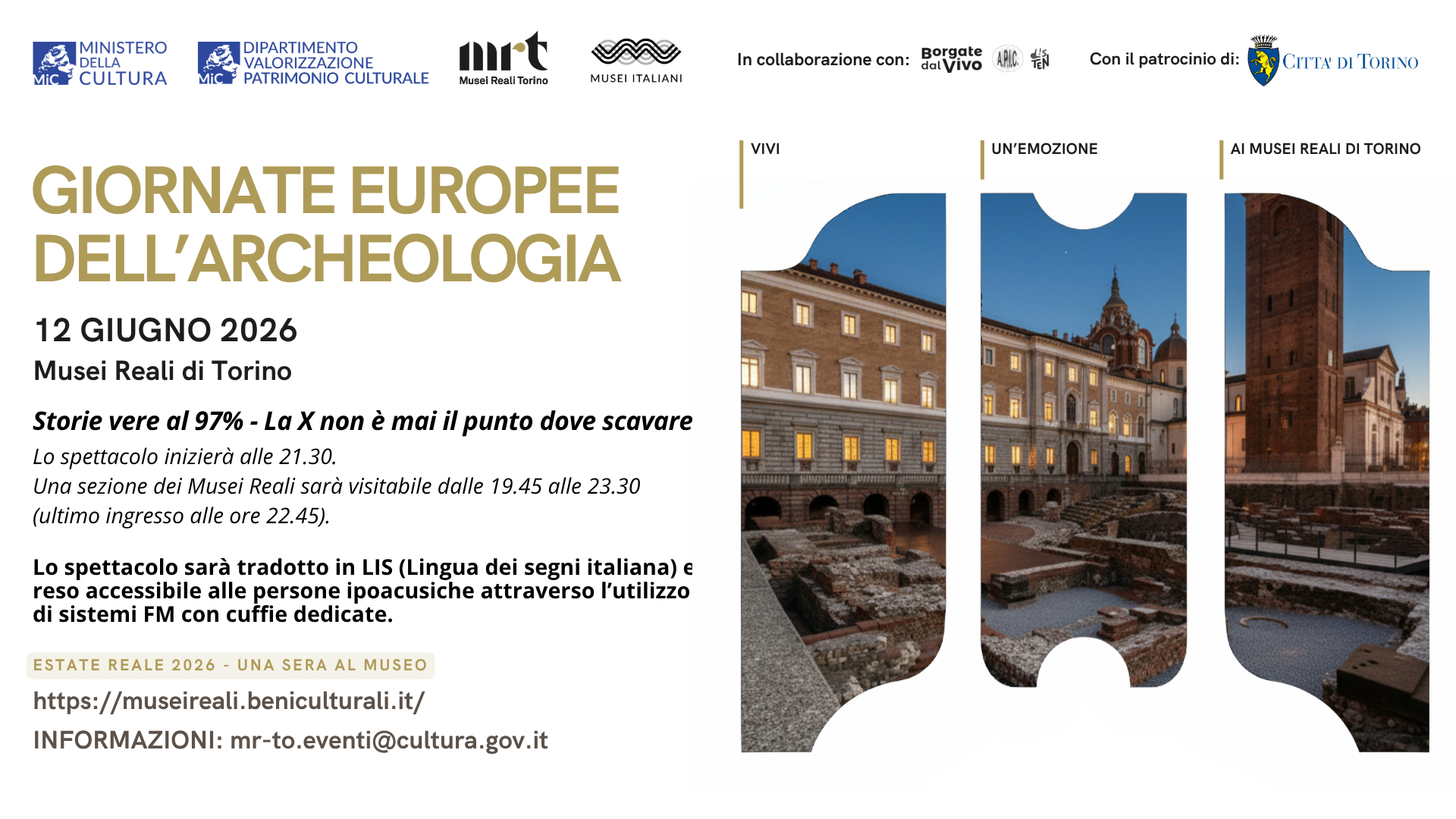GIORNATE EUROPEE DELL&rsquo;ARCHEOLOGIA 2026